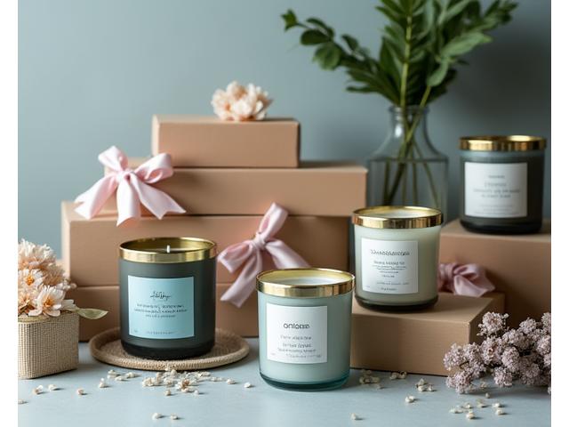 Coffrets cadeaux d'entreprise bougies personnalisées